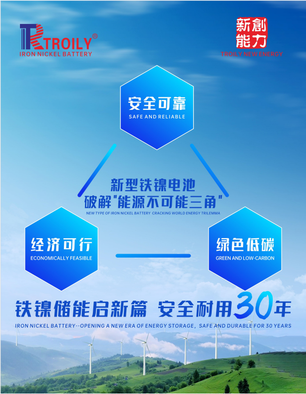 循環(huán)壽命超30年 新型鐵鎳電池匹配風(fēng)光發(fā)電，補(bǔ)位長時(shí)儲(chǔ)能